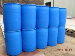 surplus products farm home blue plastic barrels